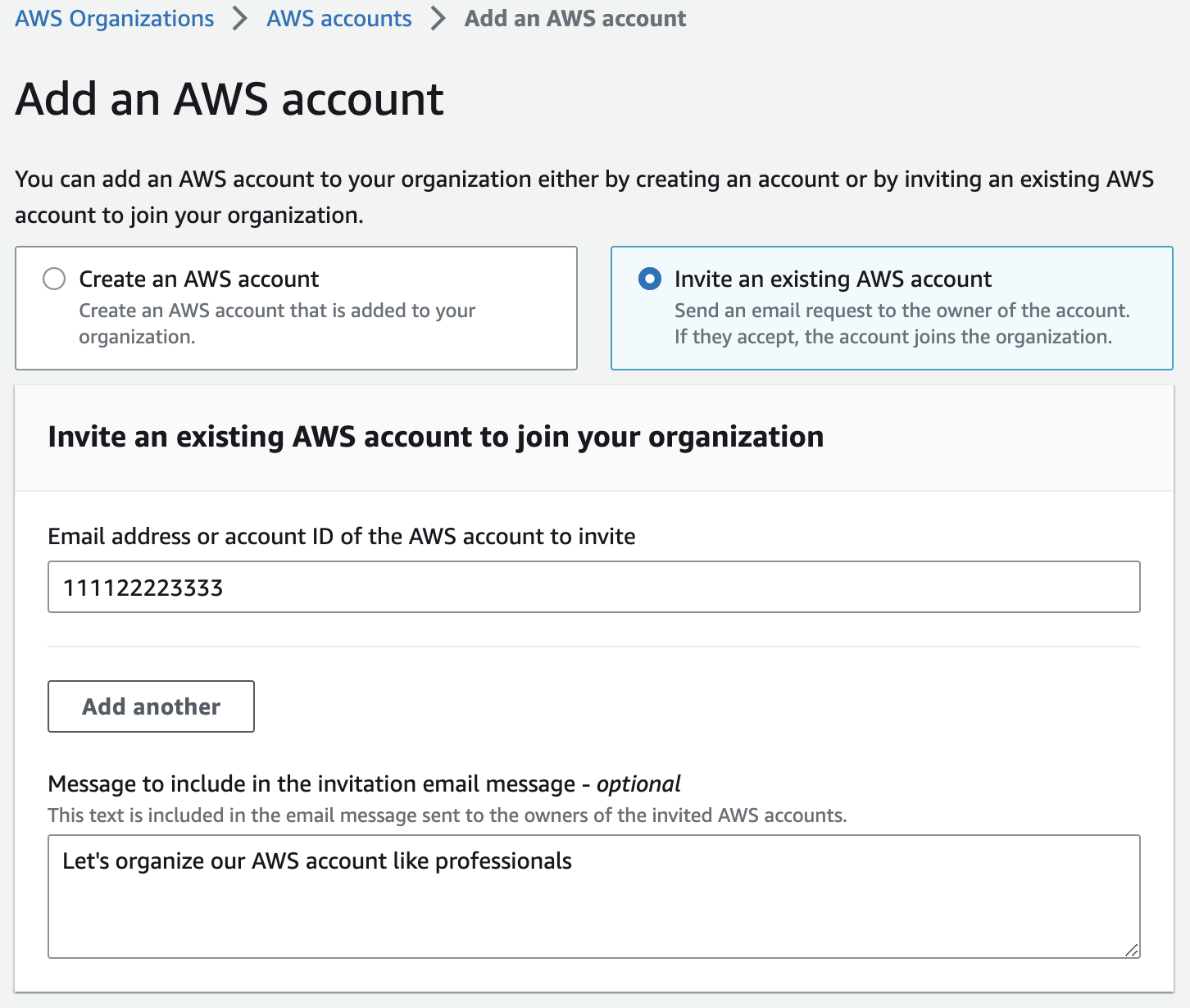 Select add existing