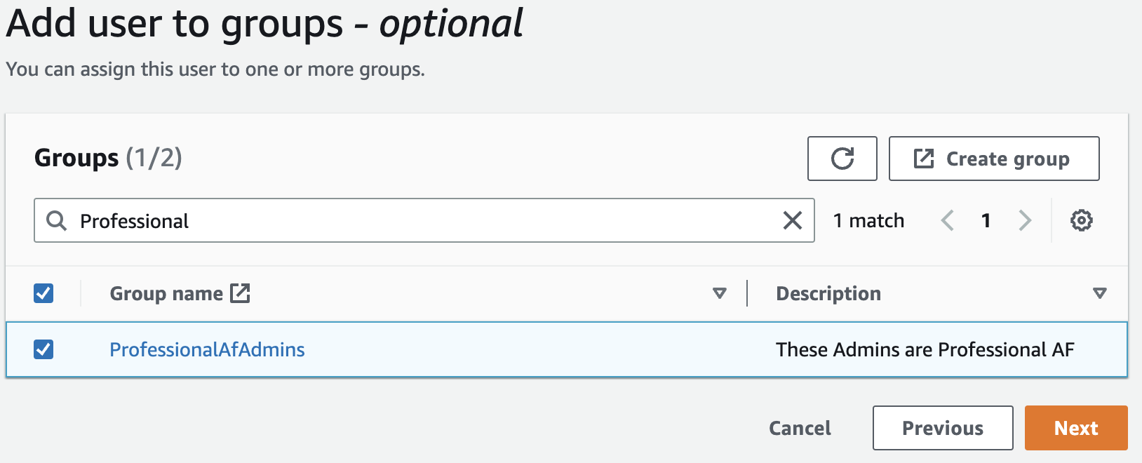 Add User to Group