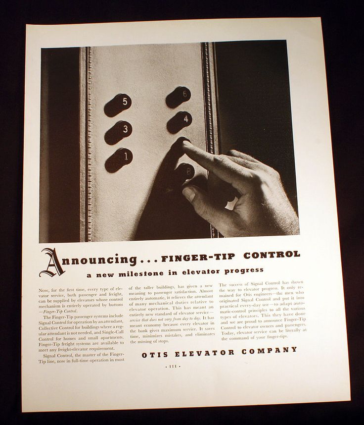 Otis elevator ad