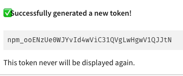 New access token