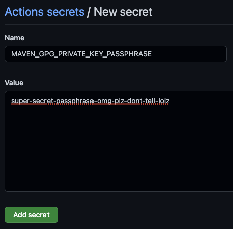 Github gpg passphrase